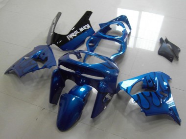Carena Moto Kawasaki ZX9R 1998-1999 - Blu Nero Fiamma