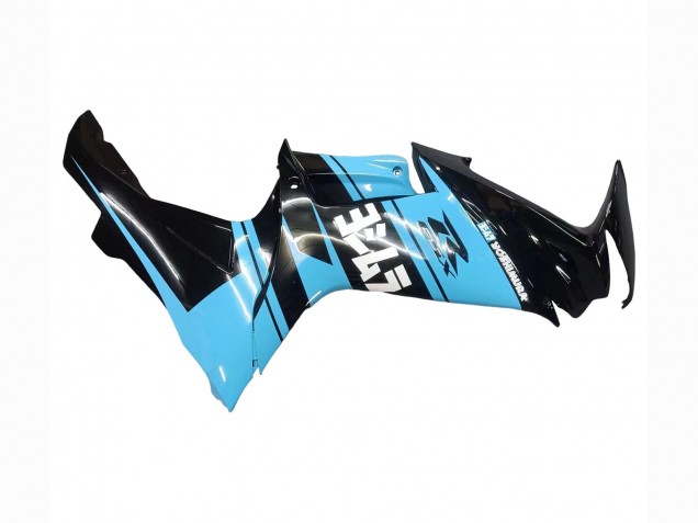 Carena Moto Suzuki GSXR 600 / GSXR 750 2011-2024 - Nero Lucido Azzurro Chiaro