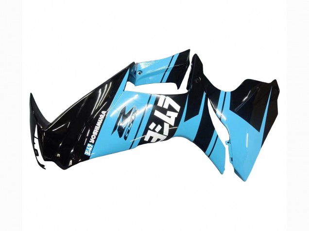 Carena Moto Suzuki GSXR 600 / GSXR 750 2011-2024 - Nero Lucido Azzurro Chiaro