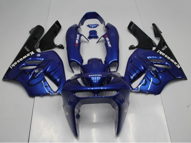 Carena Moto Kawasaki ZX9R 1994-1997 - Blu Nero Fiamma