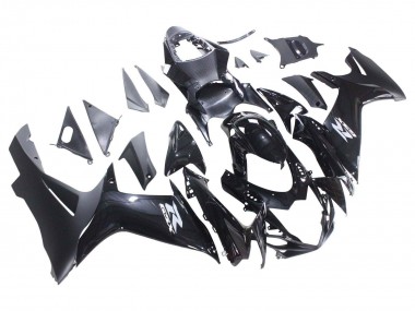 Carena Moto Suzuki GSXR 600 / GSXR 750 2011-2024 - Nero Lucido Nero Opaco Bianco Decal