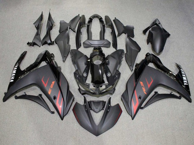 Carena Moto Yamaha YZF R3/R25 2015-2018 - Nero Lucido Nero Opaco Rosso