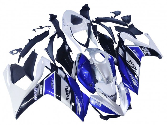 Carena Moto Yamaha YZF R3/R25 2015-2018 - Bianco Blu Nero Yamalube