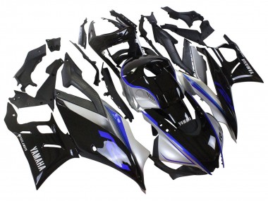 Carena Moto Yamaha YZF R3/R25 2022-2024 - Argento Blu Nero Lucido
