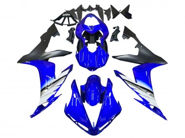 Carena Moto Yamaha YZF 1000 R1 2004-2006 - Blu Bianco Nero Opaco