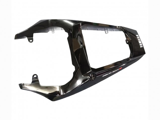 Carene Moto Yamaha YZF R6 2003-2004 - Nero Lucido Nero Opaco Bianco Decals
