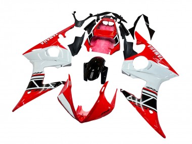 Carena Moto Yamaha YZF R6S 2006-2009 - Rosso Bianco Nero