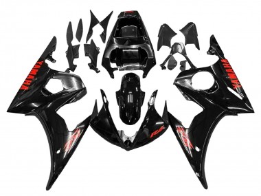 Carena Moto Yamaha YZF 600 R6 2005 - Nero Rosso