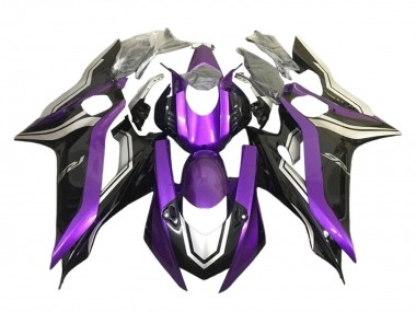 Carena Moto Yamaha YZF 600 R6 2017-2023 - Argento Viola Nero Lucido