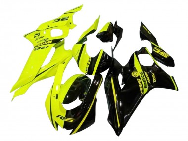 Carena Moto Yamaha YZF 600 R6 2017-2023 - Neon Giallo Nero Lucido Diviso