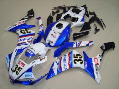 Carena Moto Yamaha YZF R1 2007-2008 - Bianco Blu Rosso Nero Volvo Sterilgarda Yamalube Fimer 35