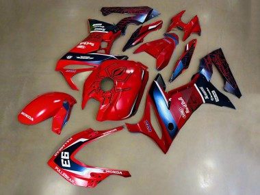 Carena Moto Honda CBR650R 2019-2020 - Rosso Bianco Blu Scuro HRC Pull&Orso 93