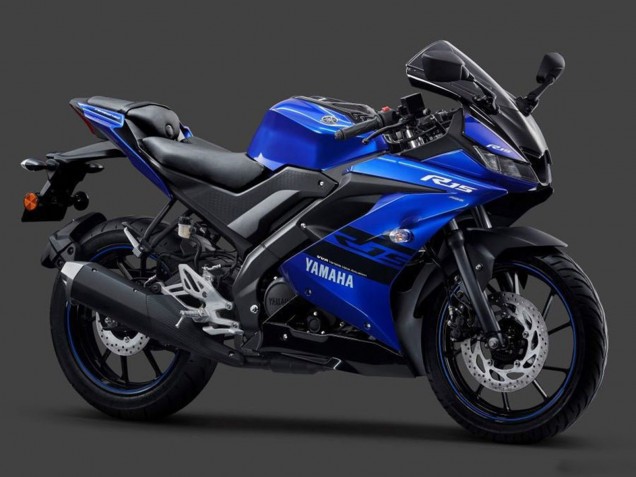 Carena Moto Yamaha YZF R15 2018-2024 - Blu Nero Bianco