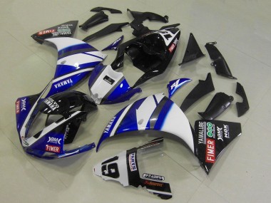 Carena Moto Yamaha YZF R1 2009-2011 - Bianco Blu Nero Fimer Yamalube