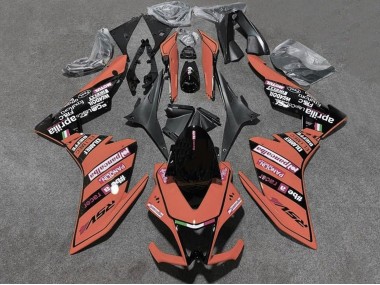 Carena Moto Aprilia RSV4 1000 2009-2015 - Arancia Nero