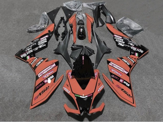 Carena Moto Aprilia RSV4 1000 2009-2015 - Arancia Nero