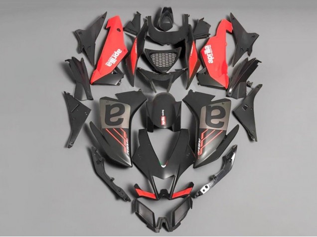 Carena Moto Aprilia RSV4 1000 2009-2015 - Nero Opaco Rosso Grigio
