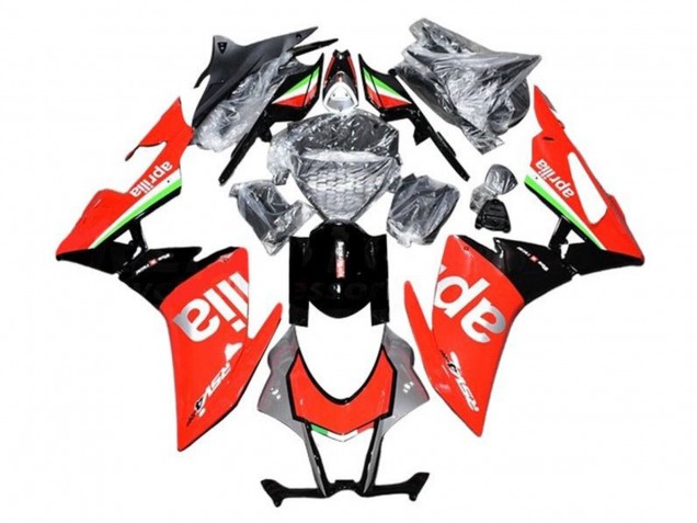 Carena Moto Aprilia RSV4 1000 2016-2020 - Rosso Argento Nero Verde Bianco