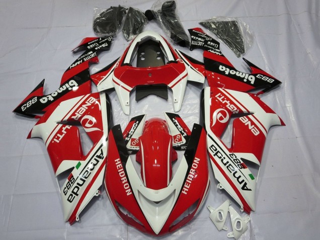 Carena Moto Kawasaki ZX10R 2006-2007 - Bianco Rosso Nero Amauda 883 Heidron