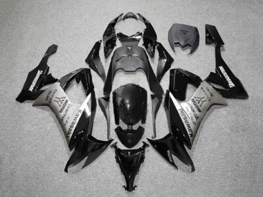 Carena Moto Kawasaki ZX10R 2008-2010 - Nero Lucido Grigio Bridgestone Motul