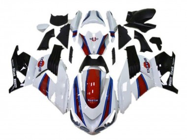 Carena Moto Kawasaki ZX14R ZZR1400 2006-2011 - Bianco Rosso Blu Nero Martini