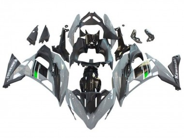 Carene Moto Kawasaki Ninja 650 EX650 2017-2019 - Grigio Nero Verde