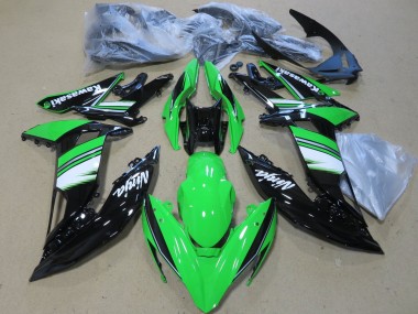 Carene Moto Kawasaki Ninja 650 EX650 2017-2019 - Verde Bianco Nero Lucido