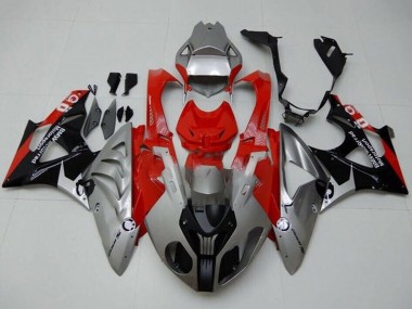 Carena Moto BMW S1000RR 2009-2014 - Argento Rosso Nero