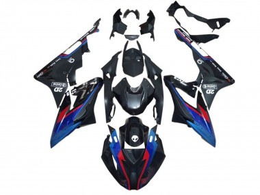 Carena Moto BMW S1000RR 2015-2016 - Blu Rosso Nero Opaco