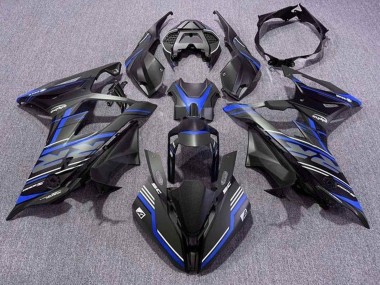 Carena Moto BMW S1000RR 2019-2022 - Nero Opaco Blu Bianco Banda
