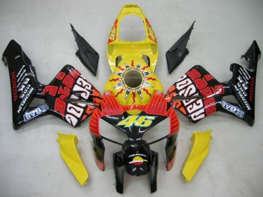 Carena Moto Honda CBR600RR 2005-2006 - Nero Giallo Rossi