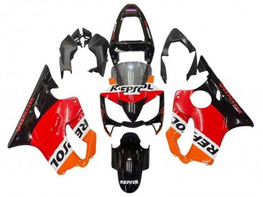 Carena Moto Honda CBR600 F4i 2001-2003 - Arancia Bianco Rosso Nero Lucido Repsol