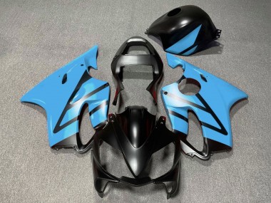 Carena Moto Honda CBR600 F4i 2001-2003 - Azzurro Chiaro Nero Opaco