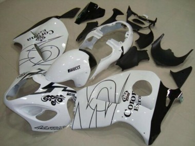 Carena Moto Suzuki GSXR 1300 Hayabusa 1996-2007 - Bianco Nero Corona Tribal