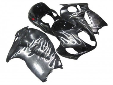 Carena Moto Suzuki GSXR 1300 Hayabusa 1996-2007 - Grigio Nero Bianco Fiamma