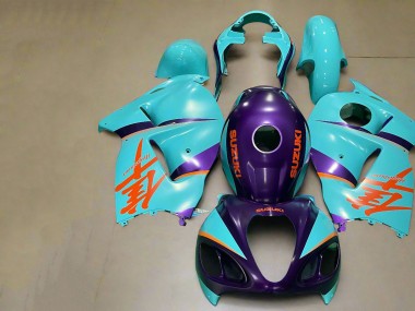 Carena Moto Suzuki GSXR 1300 Hayabusa 1996-2007 - Viola Opaco Arancia Blu
