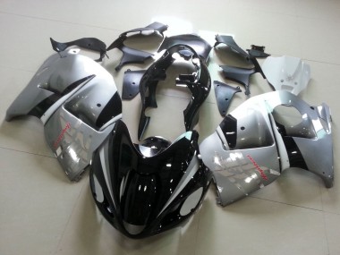 Carena Moto Suzuki GSXR 1300 Hayabusa 1996-2007 - Nero Lucido Argento Chrome
