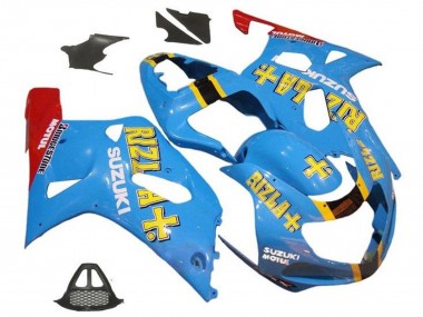 Carena Moto Suzuki GSXR1000 2000-2002 - Blu Giallo Rosso Rizla