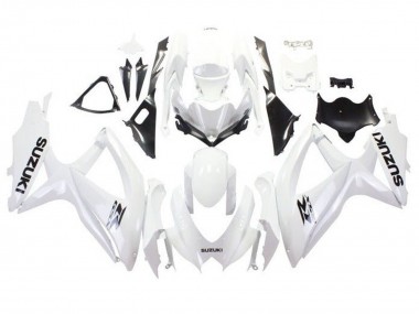 Carena Moto Suzuki GSXR 600 / GSXR 750 2008-2010 - Bianco Nero