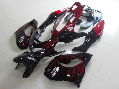Carena Moto Yamaha YZF 1000R Thunderace 1997-2007 - Nero Bianco Rosso Fiamma