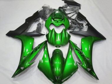 Carena Moto Yamaha YZF 1000 R1 2004-2006 - Verde Nero Opaco
