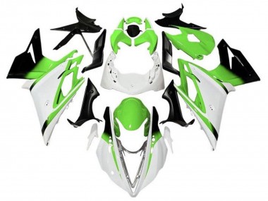 Carena Moto Triumph Daytona 675 Triple 2013-2016 - Bianco Verde Nero Lucido