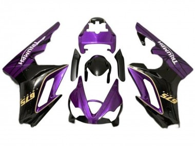 Carena Moto Triumph Daytona 675 Triple 2009-2012 - Viola Oro Nero Lucido
