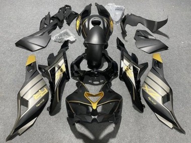 Carena Moto Kawasaki ZX4R ZX-4RR 2019-2025 - Nero Opaco Nero Lucido Grigio Oro