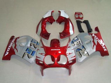 Carena Moto Honda CBR250RR MC19 1988-1989 - Argento Bianco Rosso