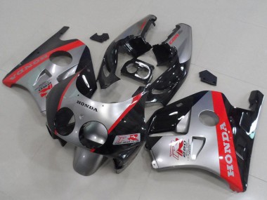 Carena Moto Honda CBR250RR MC22 1990-1998 - Argento Rosso Nero Lucido