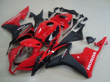 Carena Moto Honda CBR600RR 2007-2008 - Rosso Nero Opaco OEM Stile
