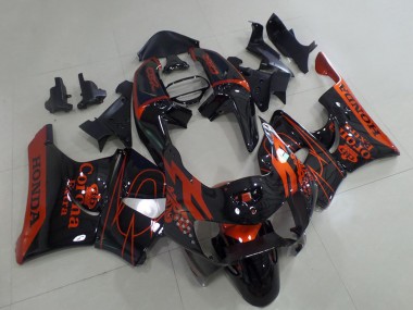 Carena Moto Honda CBR900RR 919 1998-1999 - Nero Lucido Rosso Corona