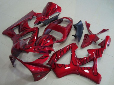 Carena Moto Honda CBR900RR 929 2000-2001 - Rosso Nero Lucido Fiamma