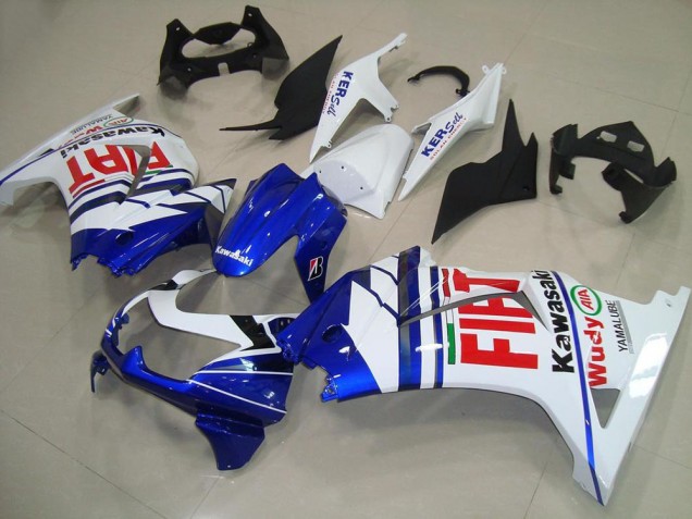 Carena Moto Kawasaki ZX250R 2008-2012 - Bianco Blu Rosso Fiat